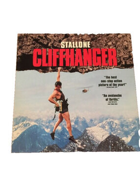 Laserdisc‎ "Cliffhanger" Stallone Action Movie Rated R Columbia Tristar